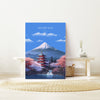 Mount Fuji Print, Travel Poster of Mount Fuji, Japan Art gift, Mount Fuji Art, Travel Gift