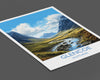 Glencoe Print, Travel Poster of Glencoe, Highlands Gift, Scotland, Highlands Art, Glencoe Gift, Wall Art Print