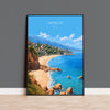 Antalya Travel Poster, Travel Print of Antalya, Turkey Poster, Antalya Gift, Antalya Art, Turkey Art