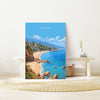 Antalya Travel Poster, Travel Print of Antalya, Turkey Poster, Antalya Gift, Antalya Art, Turkey Art