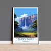 Angel Falls Poster, Travel Print of Angel Falls, Venezuela Art, Angel Falls Art Gift, South America Gift, Travel Gift