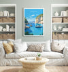 Zakynthos Travel Print, Travel Poster of Zakynthos, Greece Gift, Greek Islands Art, Zakynthos Gift, Wall Art Print