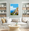 Amalfi Poster, Travel Print of Amalfi Coast, Italy Poster, Amalfi Coast Art Gift, Sorrento Art, Italy Art Travel Gift