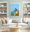 Gibraltar Travel Poster, Travel Print of Gibraltar, Mediterranean, Gibraltar Art, Gibraltar Gift, Wall Art Print