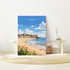 Cromer Beach Poster, Travel Print of Cromer, Norfolk Gift, England, Norfolk Art, Cromer Beach Gift, Wall Art Print