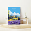 Provence Travel Poster, Travel Print of Provence, France, Provence Gift, France Wall Art, Travel Gift