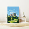 Windsor Castle Print, Travel Poster of Windsor Castle, Berkshire, England, Windsor Castle Gift, UK Wall Art Gift Print