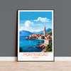 Montenegro Travel Poster, Montenegro Travel Print, Montenegro, Europe Art, Montenegro Gift, Wall Art Print