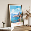 Montenegro Travel Poster, Montenegro Travel Print, Montenegro, Europe Art, Montenegro Gift, Wall Art Print