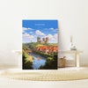 Durham Travel Print, Travel Poster of Durham, County Durham, England, Durham Art, Durham Gift, Wall Art Print