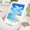 Clearwater Travel Print, Travel Poster of Clearwater, Clearwater Gift,Florida Art Gift,USA Wall Art Print