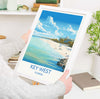 Key West Travel Print, Travel Poster of Key West , Key West Gift,Florida Art Gift,USA Wall Art Print