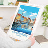 Copenhagen Poster, Travel Print of Copenhagen, Denmark, Copenhagen Gift, Denmark Wall Art, Travel Gift