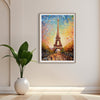 Paris Wall Art Poster, Abstract Art Travel Print, Travel Poster of Eiffel Tower, Paris Abstract Art , Paris Art Gift, France, Wall Art Print