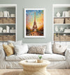 Paris Wall Art Poster, Abstract Art Travel Print, Travel Poster of Eiffel Tower, Paris Abstract Art , Paris Art Gift, France, Wall Art Print