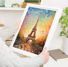 Paris Wall Art Poster, Abstract Art Travel Print, Travel Poster of Eiffel Tower, Paris Abstract Art , Paris Art Gift, France, Wall Art Print