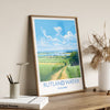 Rutland Water Travel Print, Travel Poster of Rutland Water, Rutland Water Reservoir, Rutland Water Art Gift, Wall Art Print