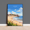 Cromer Beach Poster, Travel Print of Cromer, Norfolk Gift, England, Norfolk Art, Cromer Beach Gift, Wall Art Print