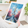 Paris Print, Travel Poster of Eiffel Tower Paris Abstract Art , Paris Art Gift, France, Wall Art Print