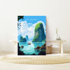 Ha Long Bay Poster, Travel Print of Ha Long Bay, Vietnam, Asia, Ha Long Bay Gift, Vietnam Gift, Wall Art Print