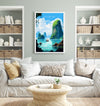 Ha Long Bay Poster, Travel Print of Ha Long Bay, Vietnam, Asia, Ha Long Bay Gift, Vietnam Gift, Wall Art Print