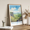 Brecon Beacons Travel Poster, Brecon Beacons Travel Print, Wales, Welsh Art, Brecon Beacons Gift, Wall Art Print