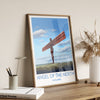 Angel of the North Travel Print Wall Art, Travel Poster of Angel of the North, England, Angel of the North Art Gift, Wall Art Print