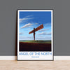 Angel of the North Poster Wall Art, Travel Print of Angel of the North, England, Angel of the North Art Gift, Wall Art Print