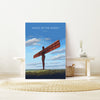 Angel of the North Travel Print Wall Art, Travel Poster of Angel of the North, England, Angel of the North Art Gift, Wall Art Print