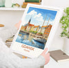 Gdansk Poster, Travel Print of Gdansk, Gdansk Gift Art, Poland Wall Art, Travel Gift