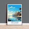 Abu Dhabi Travel Print Wall Art, Travel Poster of Abu Dhabi , United Arab Emirates, Abu DhabiArt Gift, Wall Art Travel Gift