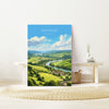 Wye Valley Poster, Travel Print of Wye Valley, UK, Wye Valley Art, Wye Valley Gift, Wall Art Print