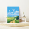 Rutland Water Poster, Travel Print of Rutland Water, Rutland Water Reservoir, Rutland Water Art Gift, Wall Art Print