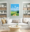 Rutland Water Poster, Travel Print of Rutland Water, Rutland Water Reservoir, Rutland Water Art Gift, Wall Art Print