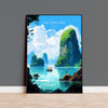 Ha Long Bay Poster, Travel Print of Ha Long Bay, Vietnam, Asia, Ha Long Bay Gift, Vietnam Gift, Wall Art Print