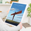 Angel of the North Travel Print Wall Art, Travel Poster of Angel of the North, England, Angel of the North Art Gift, Wall Art Print