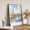 Stratford upon Avon Poster, Travel Print of Stratford upon Avon, England, Stratford upon Avon Gift, Travel Watercolour Gift