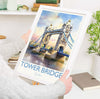 Tower Bridge Poster, Travel Print of Tower Bridge, London, England, Tower Bridge Art Gift, London Travel Watercolour Gift