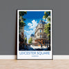 Leicester Square Travel Poster Wall Art, Travel Print of Leicester Square, London Poster, Leicester Square Art Lovers Gift