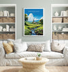 Derbyshire Dales Travel Print Wall Art, Travel Poster of Derbyshire Dales, England, Derbyshire Dales Art Lovers Gift, English Countryside