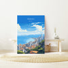 Penang Travel Poster Wall Art, Travel Print of Penang, Malaysia, Penang Art Gift, Wall Art Travel Gift