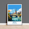 Bern Wall Art Travel Poster, Travel Print of Bern, Swiss Poster, Bern Art Gift, Switzerland Art Travel Gift