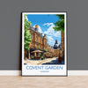 Covent Garden Travel Poster Wall Art, Travel Print of Covent Garden, London Poster, Covent Garden Gift, Covent Garden Art Lovers Gift