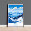 Rigi Wall Art Travel Poster, Travel Print of Rigi, Ski Poster, Rigi Art Gift, Switzerland Alps Art Travel Lovers Gift