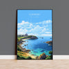 Guernsey Travel Print, Travel Poster of Guernsey, Guernsey Art Lovers Gift, Channel Islands, Wall Art Print