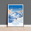 Morzine Wall Art Travel Poster, Travel Print of Morzine , Ski Poster, Morzine Art Gift, France Ski Art Travel Gift