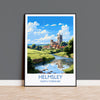 Helmsley Travel Print, Travel Poster of Helmsley, Yorkshire Gift, England, North Yorkshire Art, Helmsley Gift, Wall Art Lovers Print