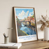 Knaresborough Travel Print, Travel Poster of Knaresborough, North Yorkshire Gift, England, Knaresborough Art Lovers Gift, Wall Art Print