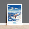 Vail Travel Poster Wall Art, Travel Print of Vail, Colorado, USA, Vail Art Lovers Gift