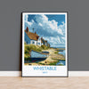 Whitstable Travel Print, Travel Poster of Whitstable, Kent Coast Art Gift, England, Whitstable Art Lovers Gift, Wall Art Print